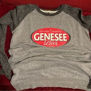 Jerzees Genesee Gray Crewneck Sweater with Vintage-Inspired Design